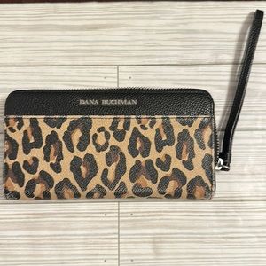 Dana Buchman Leopard Print clutch wallet *pre-owned*
